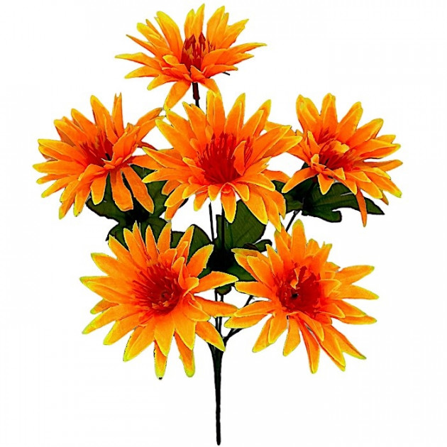 Штучні квіти букет айстри пухнасті, 34см 7115 зображення 4376