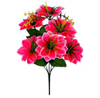 Искусственные цветы букет крокусы весенние, 35см  7116 изображение 1