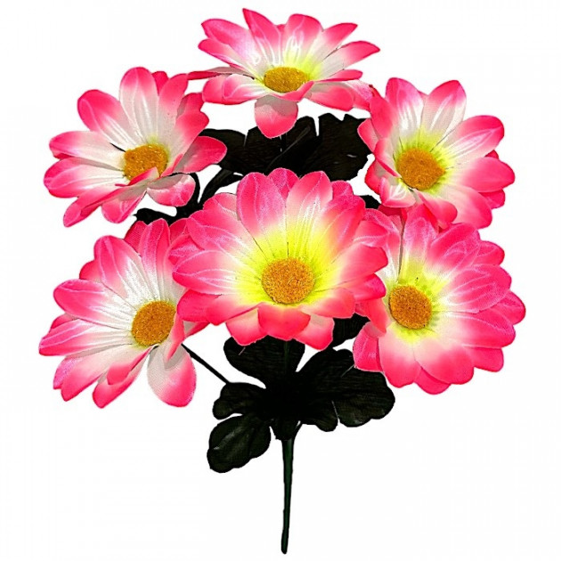 Штучні квіти букет гербер Атлас, 33см 7119 зображення 4378