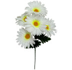 Искусственные цветы букет Ветка ромашки крупная, 50см  7125 изображение 2