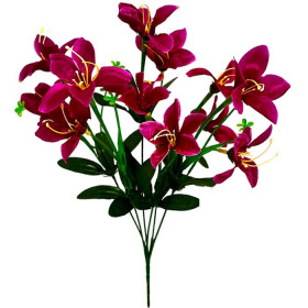 Искусственные цветы букет лилейник, 39см  7126 изображение 4358