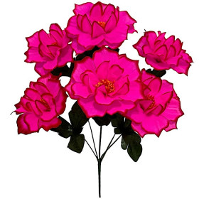 Искусственные цветы букет георгина Лиза, 47см  7128 изображение 4384