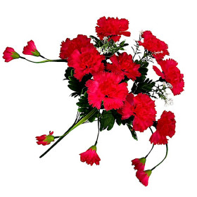 Искусственные цветы букет гвоздики декоративные, 50см  8083 изображение 4472