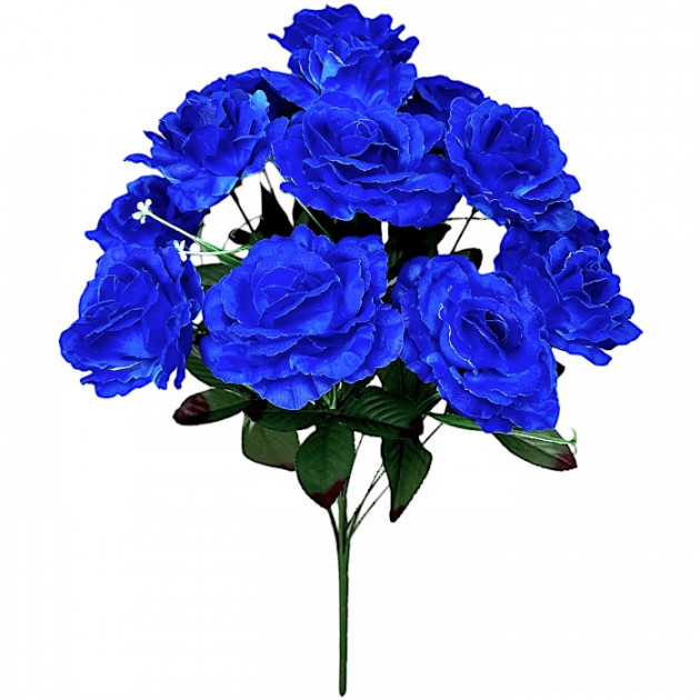 Штучні квіти букет роза-камелія, 58см 8093 зображення 4625