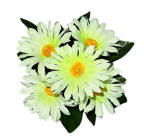 Искусственные цветы букет ромашки бордюрные, 18см  8200 изображение 1