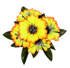 Искусственные цветы букет васильки бордюрные цветные, 19см  8201 изображение 1