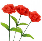 Роза красная на ножке, 40см  Р-6 изображение 2