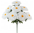 Искусственные цветы букет белых ромашек, 51см  867 изображение 1