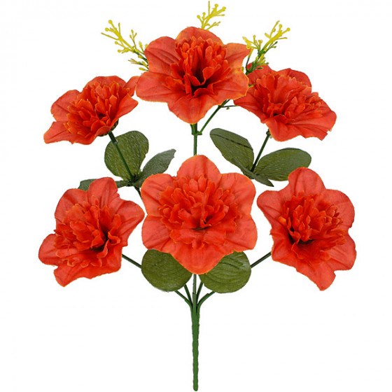 Искусственные цветы букет гвоздики Милка, 32см  7043 изображение 4