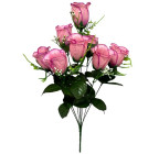 Искусственные цветы букет бутонов роз 8-ка, 48см  0190 изображение 1