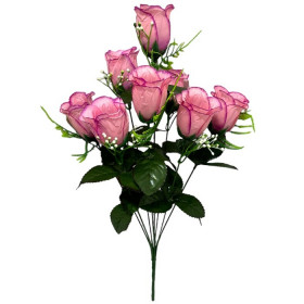 Искусственные цветы букет бутонов роз 8-ка, 48см  0190 изображение 4348