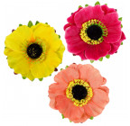 Искусственные цветы букет маков трехцветный, 52см  566 изображение 2