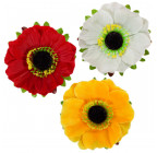 Искусственные цветы букет маков трехцветный, 52см  566 изображение 4