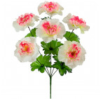 Искусственные цветы букет пионов Рассвет, 43см  472 изображение 1