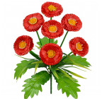 Искусственные цветы букет маргариток Прима, 32см 156/Р изображение 1