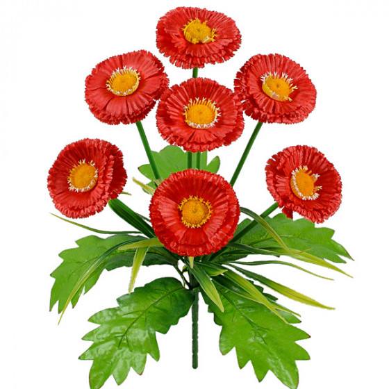 Искусственные цветы букет маргариток Прима, 32см 156/Р изображение 2