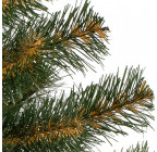 Елка новогодняя зеленая с коричневой серединой ПВХ 0.5 м ЕНЗКП50Р изображение 2