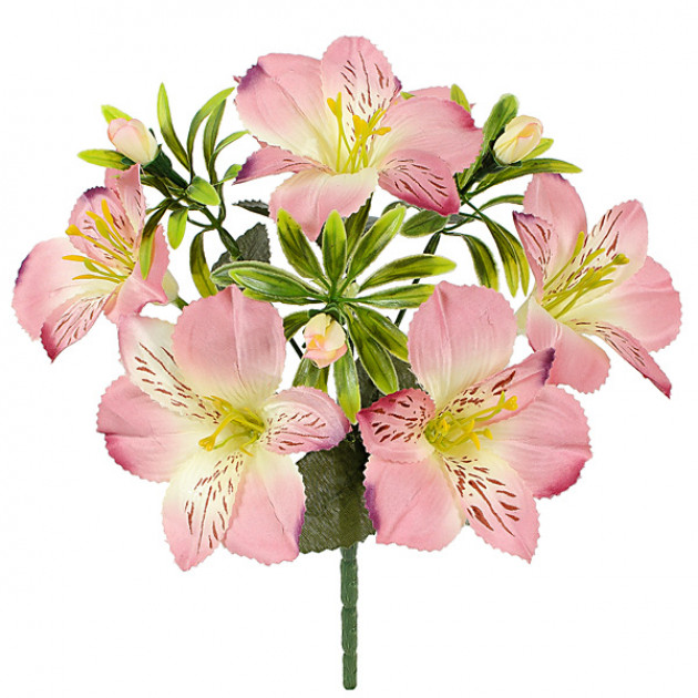 Искусственные цветы букет альстромерии искусственные, 27см 391/Р изображение 4269