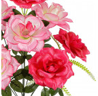 Искусственные цветы букет крупной розы, 62см  067 изображение 2
