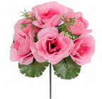 Искусственные цветы букет роз с добавкой 6-ка, 23см  2007 изображение 1