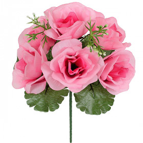 Искусственные цветы букет роз с добавкой 6-ка, 23см  2007 изображение 2421