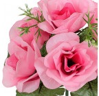 Искусственные цветы букет роз с добавкой 6-ка, 23см  2007 изображение 2