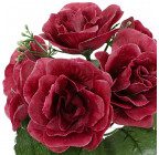 Искусственные цветы букет роз с добавкой 6-ка, 23см  2007 изображение 3