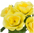 Искусственные цветы букет роз с добавкой 6-ка, 23см  2007 изображение 5