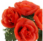 Искусственные цветы букет роз с добавкой 6-ка, 23см  2007 изображение 6