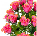 Искусственные цветы букет атласные бутоны роз с кашкой, 53см 1057 изображение 2