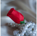 Искусственный Бутон розы шелк, 8,5см  БхбК изображение 39