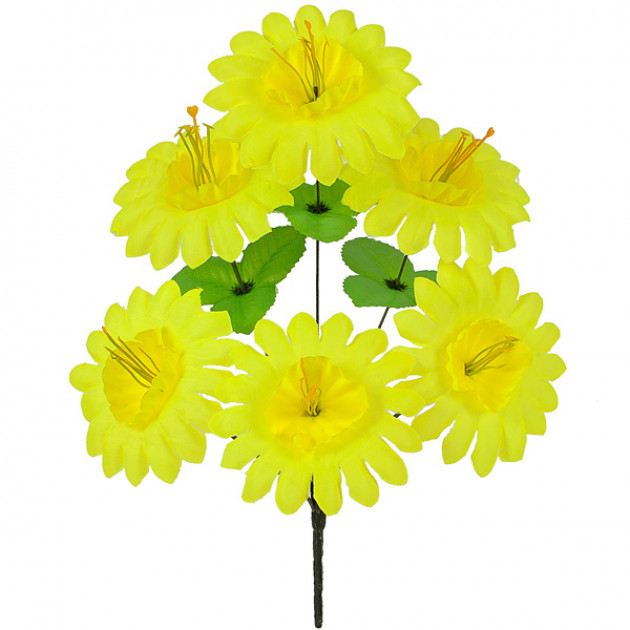 Искусственные цветы букет солнышко, 38см  0022К изображение 4542