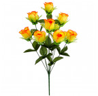 Искусственные цветы букет роза бутон с кружевной розеткой, 56см  749 изображение 1