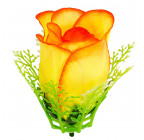 Искусственные цветы букет роза бутон с кружевной розеткой, 56см  749 изображение 3