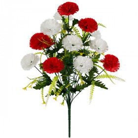 Искусственные цветы букет гвоздик Победа, 59см  748 изображение 516