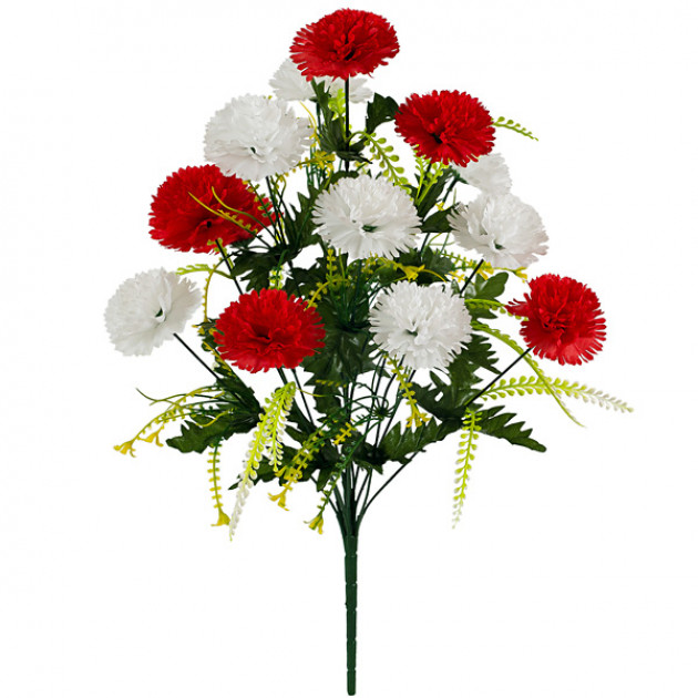 Искусственные цветы букет гвоздик Победа, 59см  748 изображение 516
