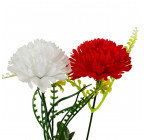 Искусственные цветы букет гвоздик Победа, 59см  748 изображение 2