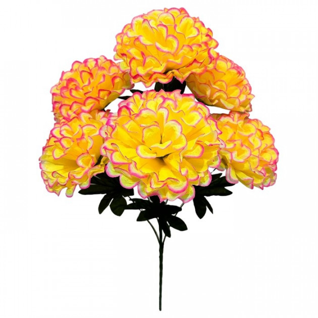 Штучні квіти букет високі хризантеми Кулі XL, 85см 1027/Р зображення 4308