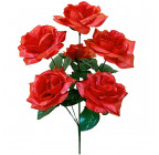 Искусственные цветы букет чайных роз, 45см  960 изображение 1