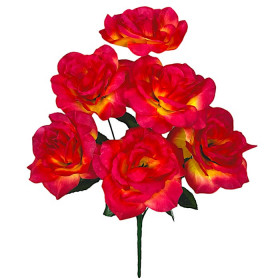Штучні квіти букет троянд, 37см 9205 зображення 3460
