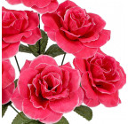 Искусственные цветы букет роз, 37см  9205 изображение 3