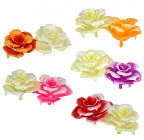 Искусственные цветы букет розы пластиковые, 35см  6077 изображение 3