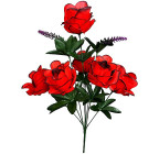 Штучні квіти 0127 Букет троянд Красуня, 48см 0127/Р зображення 1