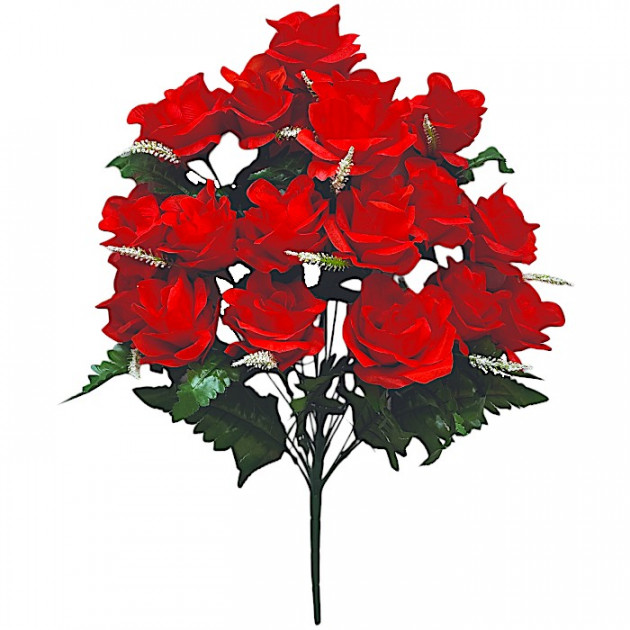 Искусственные цветы букет бутонов роз Великан, 63см  001/2 изображение 4606