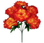 Штучні квіти букет піони, 42см 9214 зображення 1