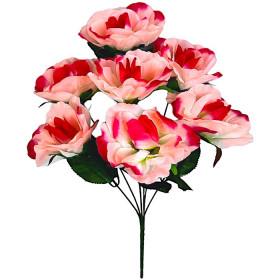 Штучні квіти букет троянди піоноподібні, 44см 9218 зображення 4638
