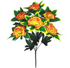 Штучні квіти букет гвоздики на світлій підставці, 57см 7158 зображення 1