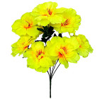 Штучні квіти букет гібіскуса 8-ка, 44см 0166/1 зображення 1