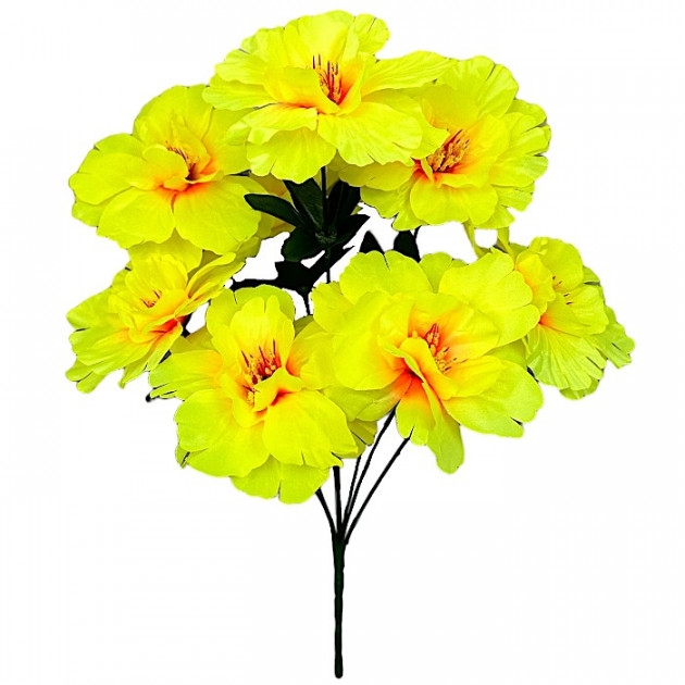 Искусственные цветы букет гибискуса 8-ка, 44см  0166/1 изображение 4551