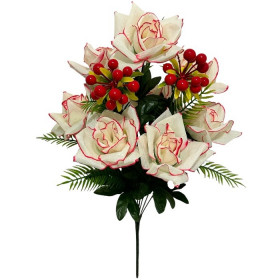 Штучні квіти букет троянди Калина червона, 57см 1025 зображення 4286